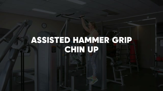 Assisted Hammer Grip Chin Up demonstration
