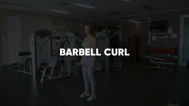 Barbell Curl demonstration
