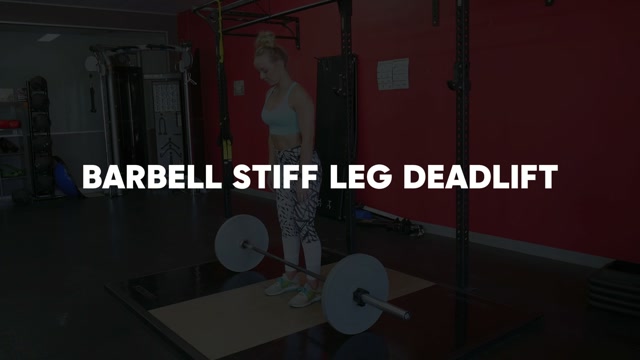 Barbell Stiff Leg Deadlifts demonstration