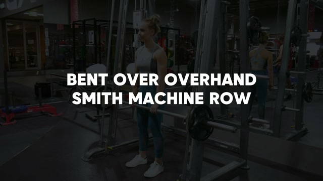 Overhand Smith Machine Bent Over Row demonstration