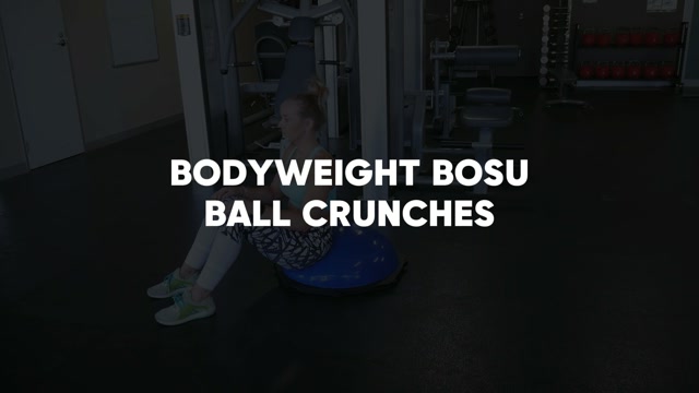 Bosu Ball Ab Crunch demonstration