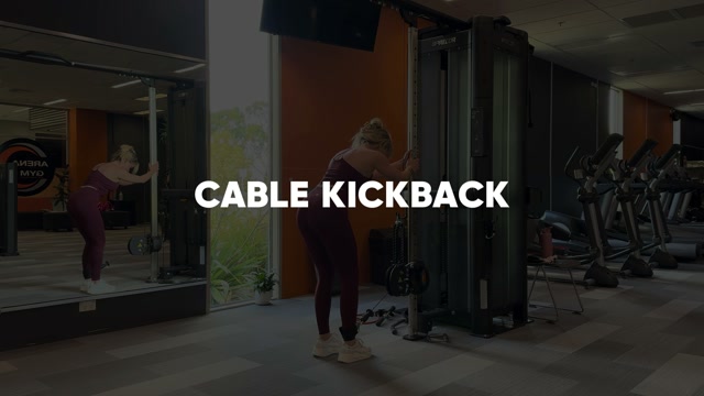Cable Glute Kickback demonstration