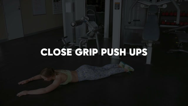 Close Push Ups demonstration