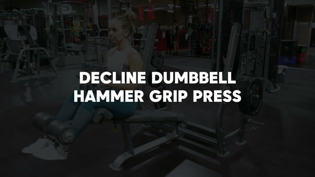 Decline Dumbbell Hammer Grip Press demonstration