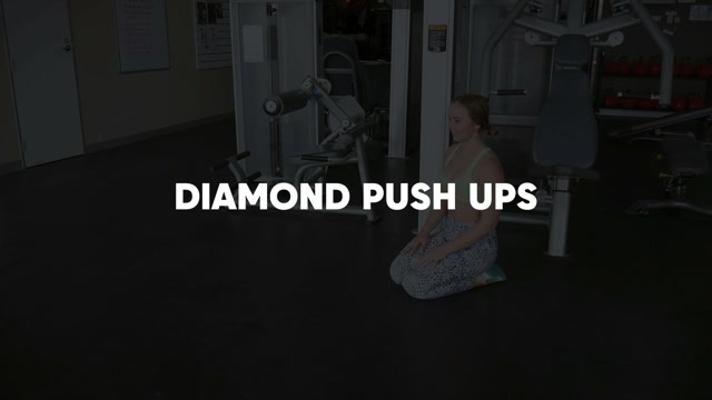 Diamond Push-ups demonstration