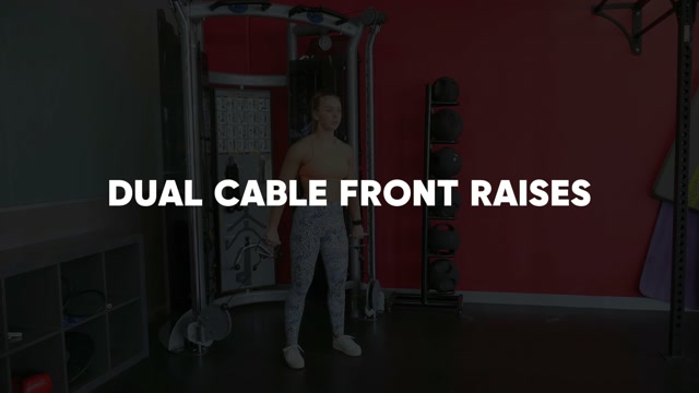 Dual Cable Front Raises demonstration