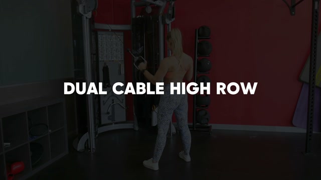Cable High Row demonstration
