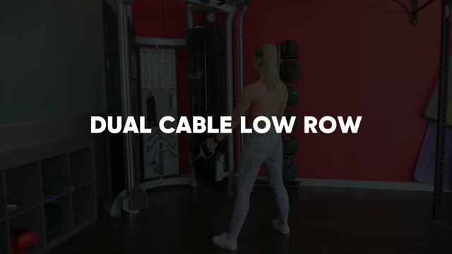 Cable Low Row demonstration