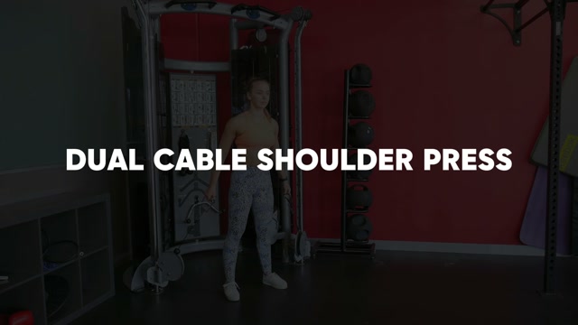 Dual Cable Shoulder Press demonstration