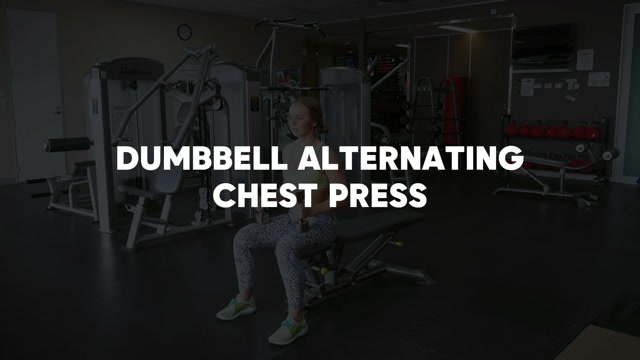 Dumbbell Alternating Chest Press demonstration