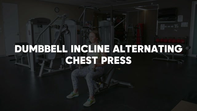 Incline Alternating Dumbbell Chest Press demonstration