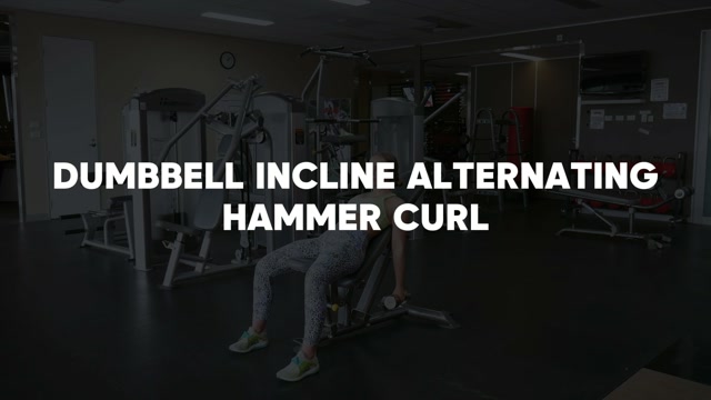 Incline Alternating Hammer Curls demonstration