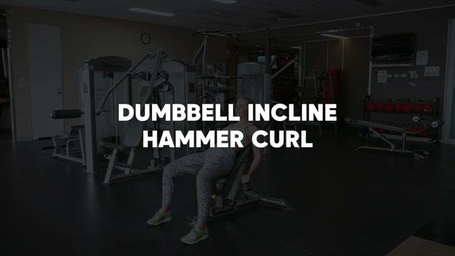 Incline Hammer Curls demonstration