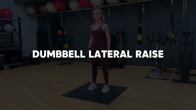 Lateral Raises demonstration