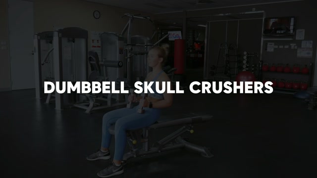 Dumbbell Skull Crushers demonstration