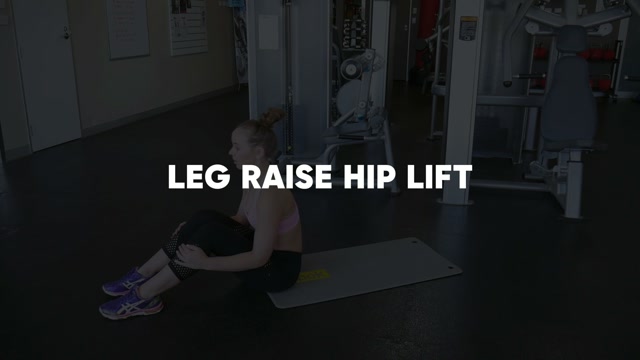 Lying Leg Raise With Hip Lift demonstration