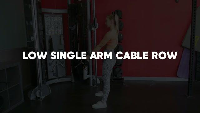 Seated Single Arm Cable Row demonstration