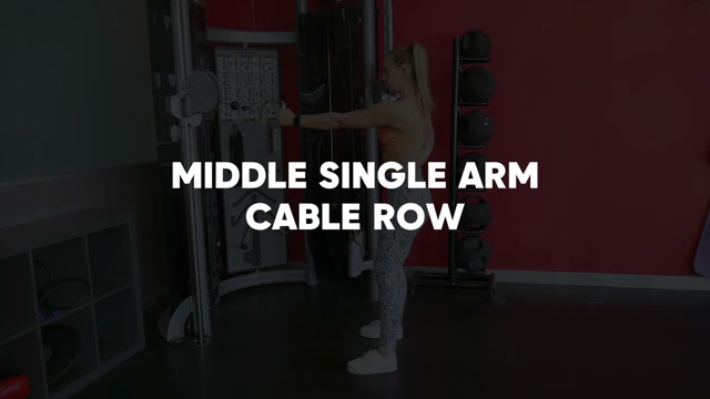 Single Arm Middle Cable Row demonstration