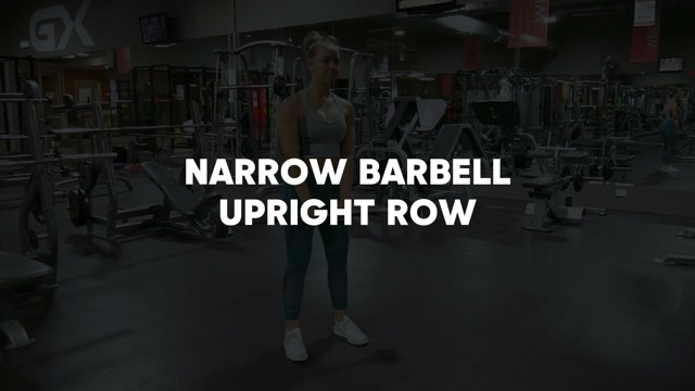 Barbell Narrow Upright Rows demonstration