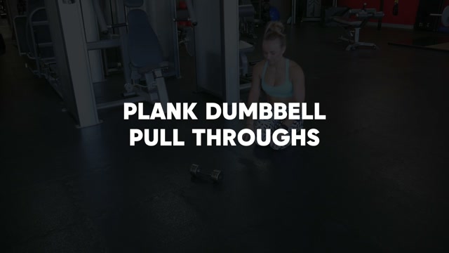 Dumbbell Plank Pull Throughs demonstration