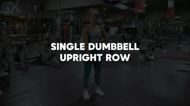 Single Arm Dumbbell Upright Rows demonstration