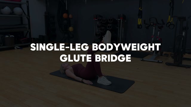 Single-Leg Glute Bridge demonstration