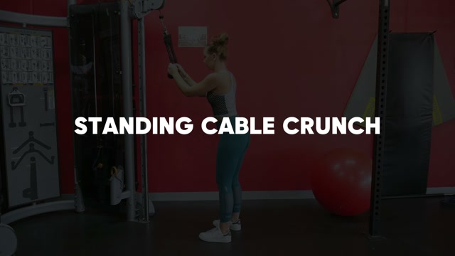Standing Ab Crunch Machine demonstration