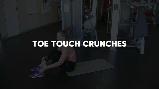 Toe Touch Crunch demonstration