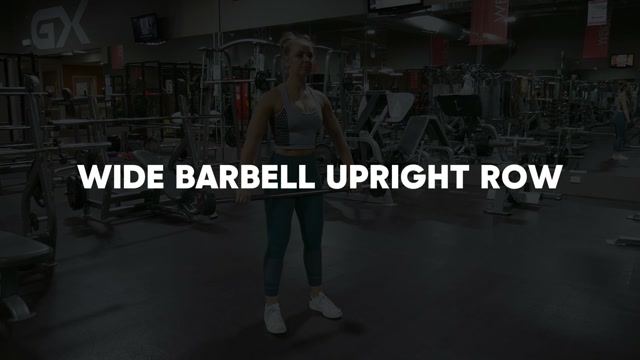 Barbell Wide Upright Row demonstration