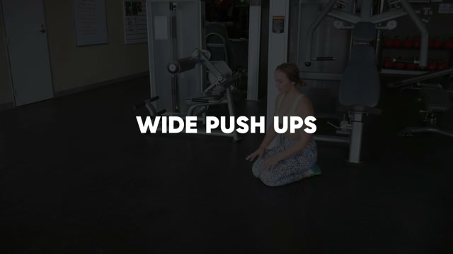 Wide Push-ups demonstration