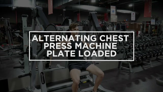 Alternating Chest Press Machine Plate Loaded demonstration