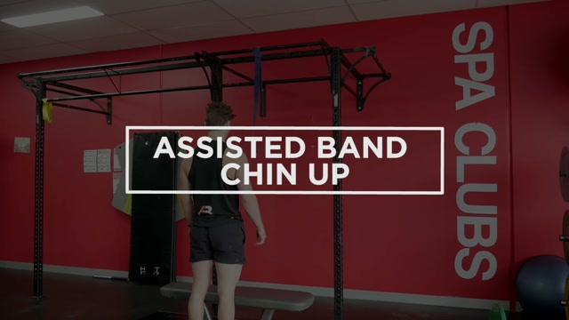 Assisted Band Chin Up demonstration