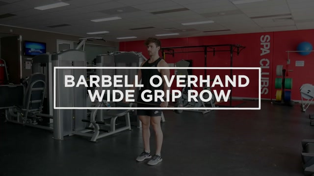 Barbell Overhand Wide Grip Row demonstration