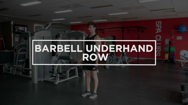 Barbell Underhand Row demonstration