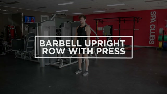 Barbell Upright Row With Press demonstration