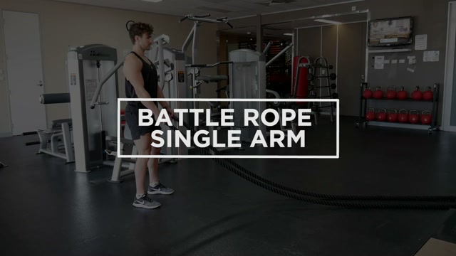 Battle Rope Single Arm demonstration