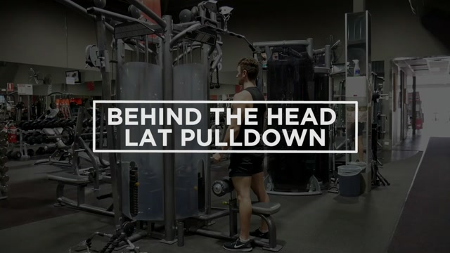 Behind the Head Lat Pulldown demonstration