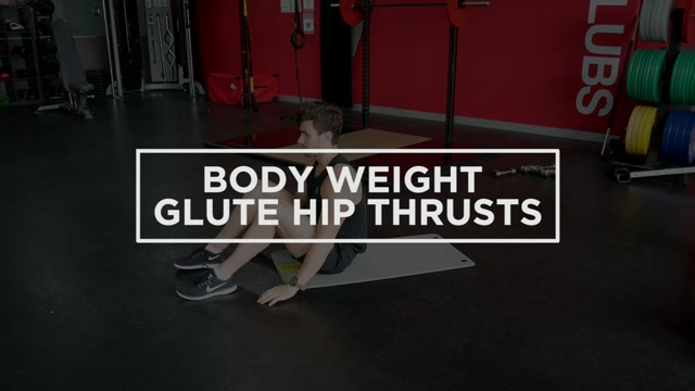 Body Weight Glute Hip Thrusts demonstration