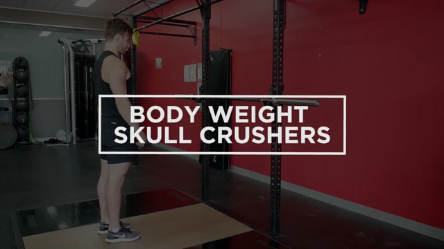 Body Weight Skull Crushers demonstration