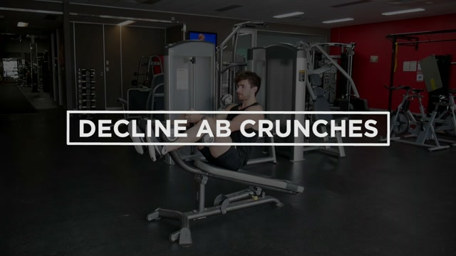 Decline Ab Crunches demonstration