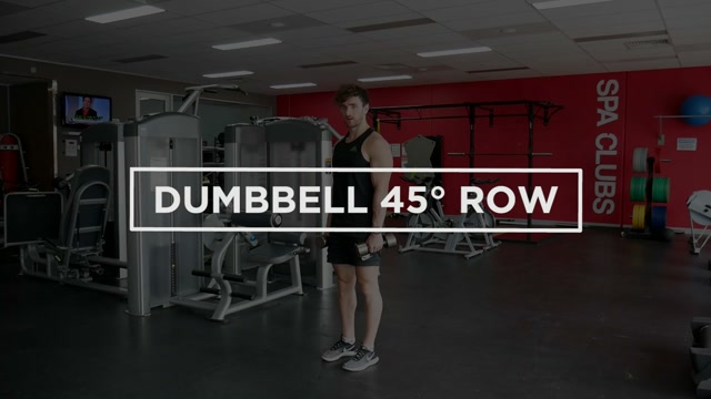 Dumbbell 45° Row demonstration