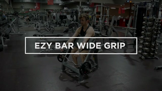 Ezy Bar Wide Grip Preacher Curls demonstration