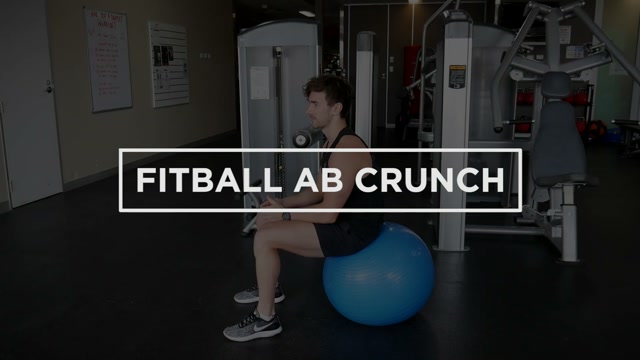 Fitball Ab Crunch demonstration