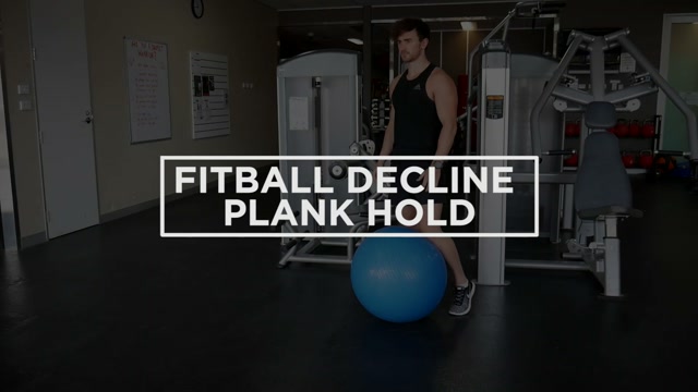 Stability Ball Plank demonstration