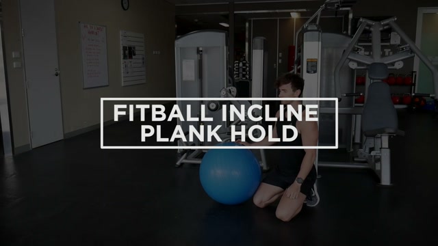 Fitball Incline Plank Hold demonstration