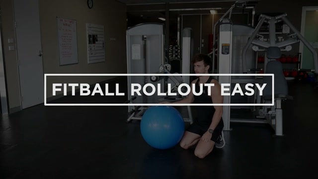 Fitball Rollout Easy demonstration