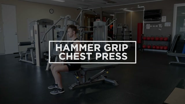 Hammer Grip Chest Press demonstration