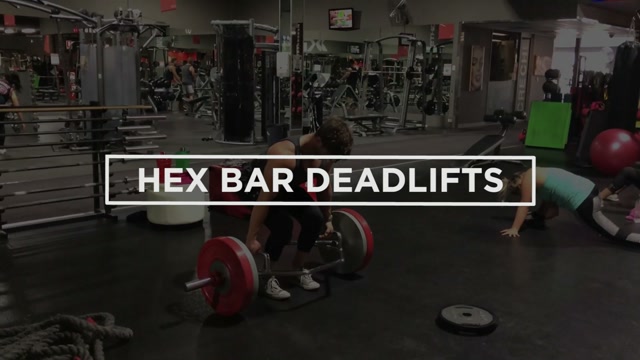 Hex Bar Deadlifts demonstration
