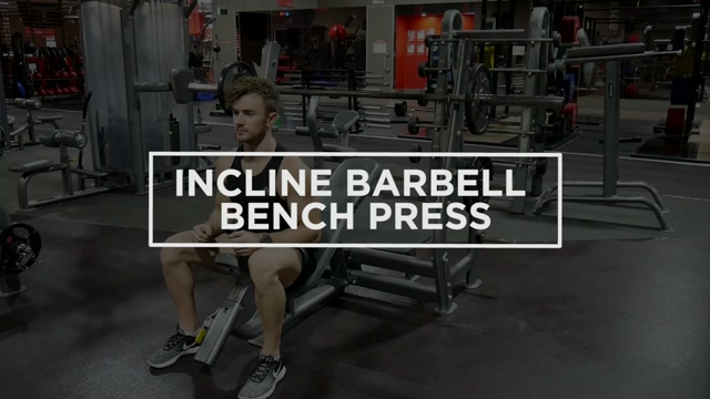 Barbell Bench Press (Incline) demonstration