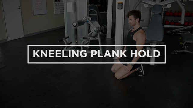 Kneeling Plank Hold demonstration